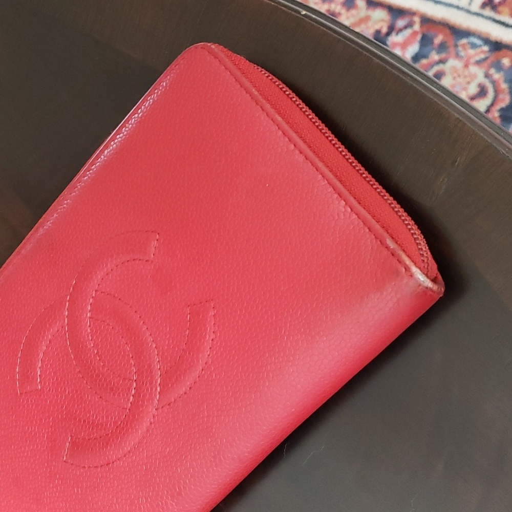 CHANEL TIMELESS CC ZIP AROUND CAVIAR LEATHER WALLET - Picture 6 of 11